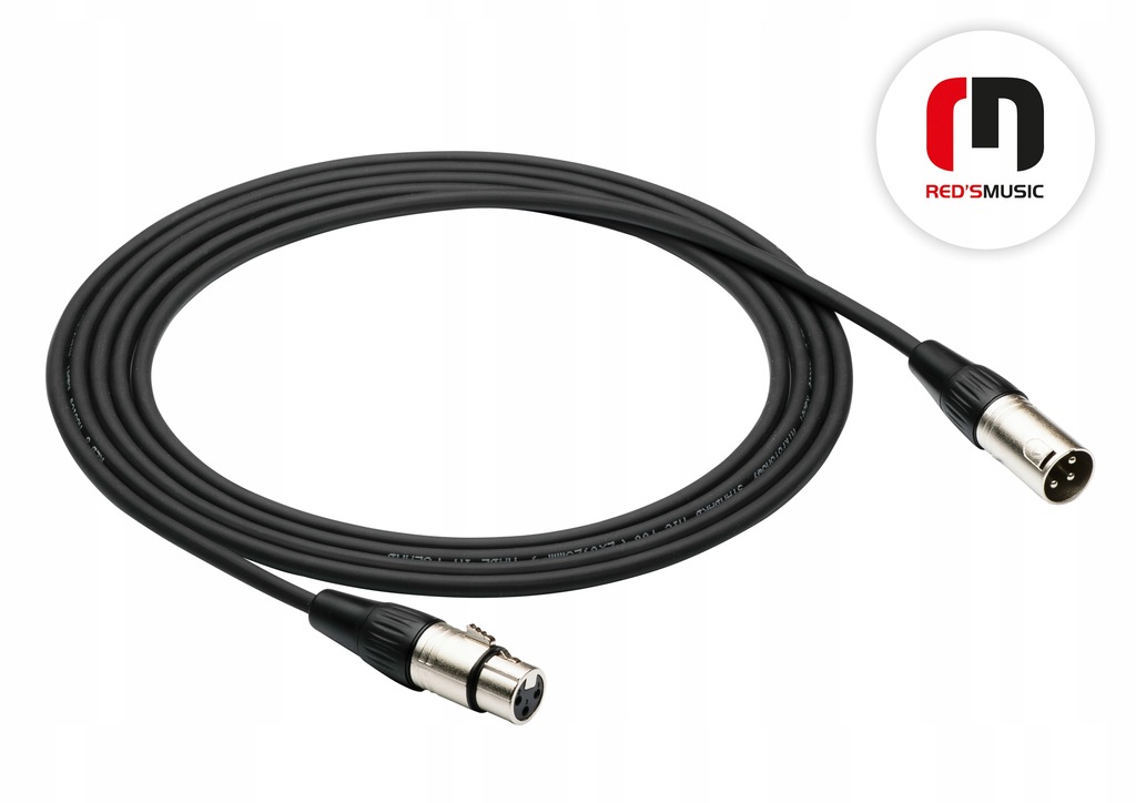 Kabel mikrofonowy Red's Music XLR-XLR 5 m