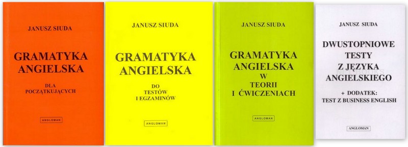 Janusz Siuda GRAMATYKA ANGIELSKA pakiet x 4