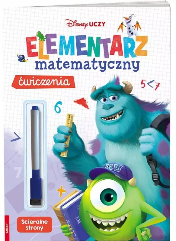 Disney Uczy Elementarz matematyczny ćwiczenia Potwory i spółka