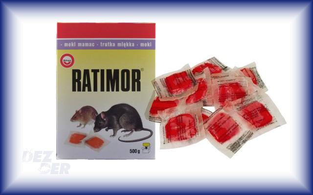 Ratimor trutka na myszy na szczury 500g saszetki