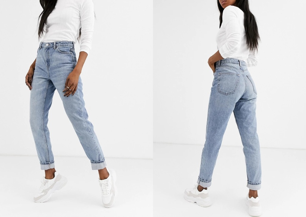 TOPSHOP SPODNIE JEANSOWE TYPU MOM W34 L34