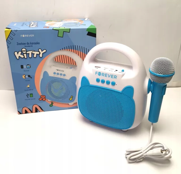 GŁOŚNIK BLUETOOTH FOREVER ZESTAW KARAOKE