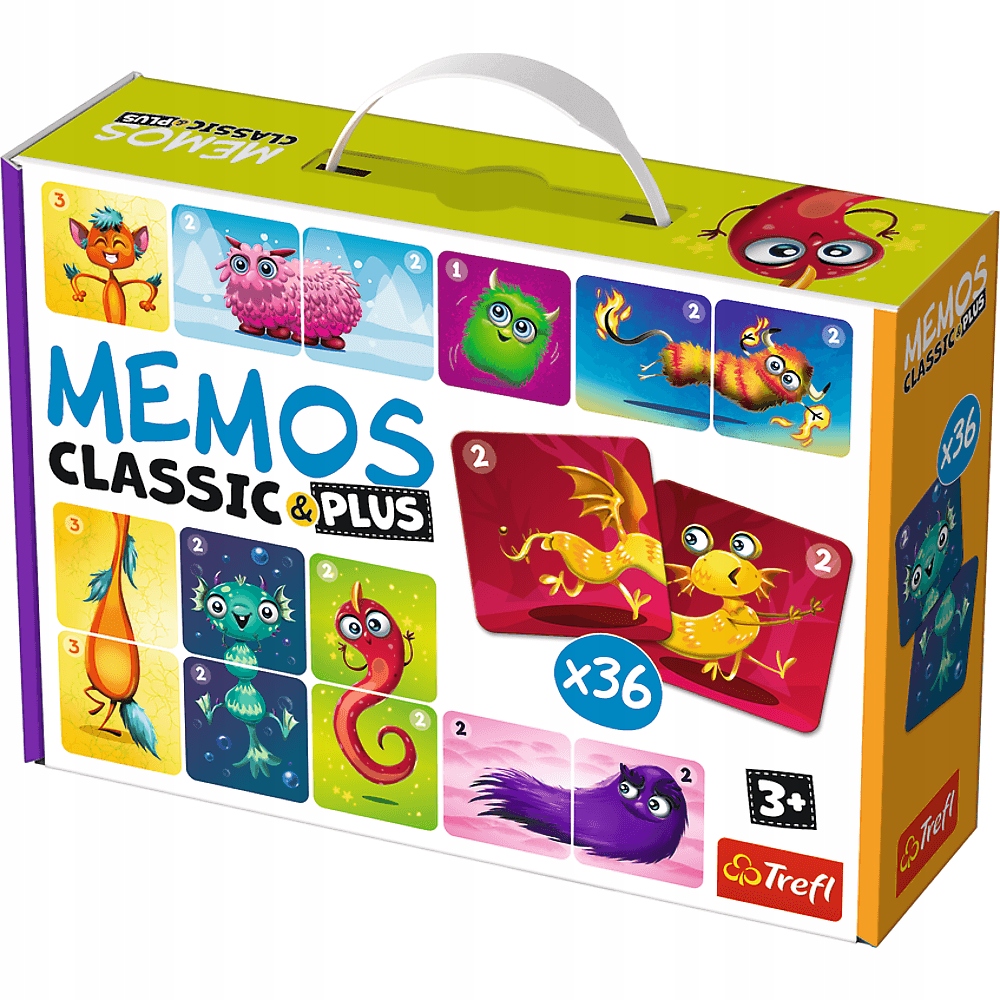 TREFL Gra Memos Classic&plus Urocze potworki