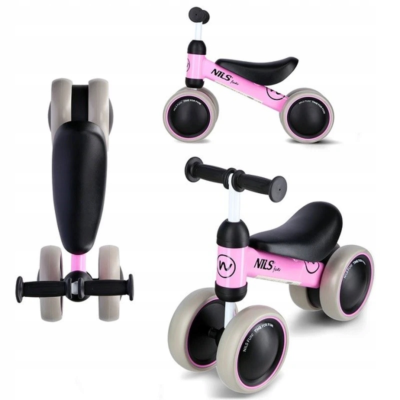 Rowerek biegowy NILS FUN RB002 różowy