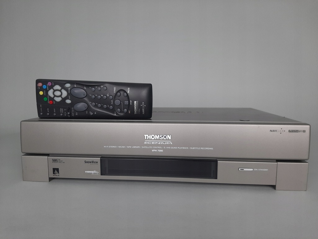 Magnetowid Thomson VPH 7090 Scenium S-VHS Hi-Fi TOP Unikat + pilot