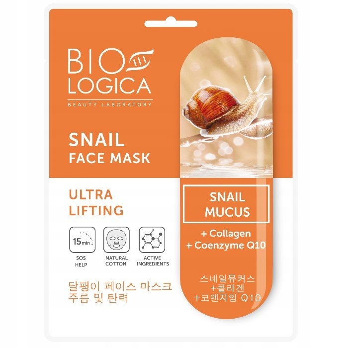 BIOLOGICA SNAIL Maska do twarzy w płach