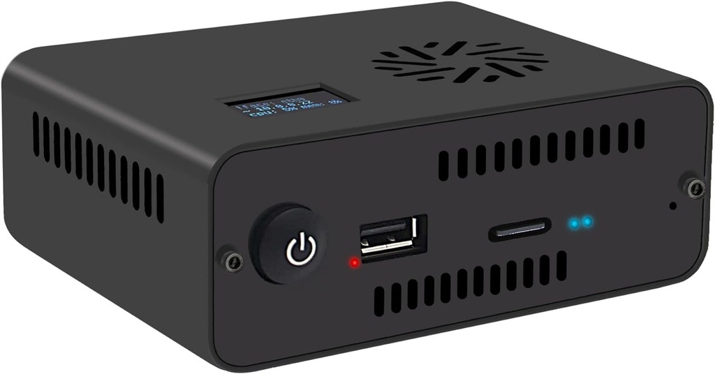 Obudowa NASPi CM4-M2 SATA i NVMe SSD Zestaw NAS Raspberry Pi 4 Model B