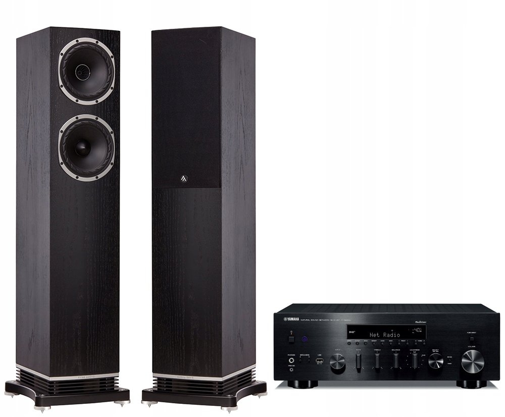 Yamaha R-N803D Black + Fyne Audio F501 Black Oak