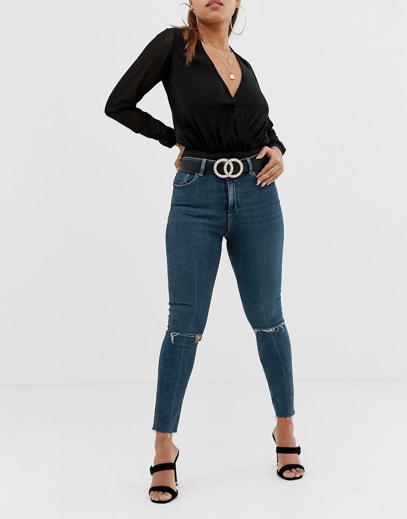 ASOS DESIGN__XDI JEANSOWE SPODNIE __W23/L28