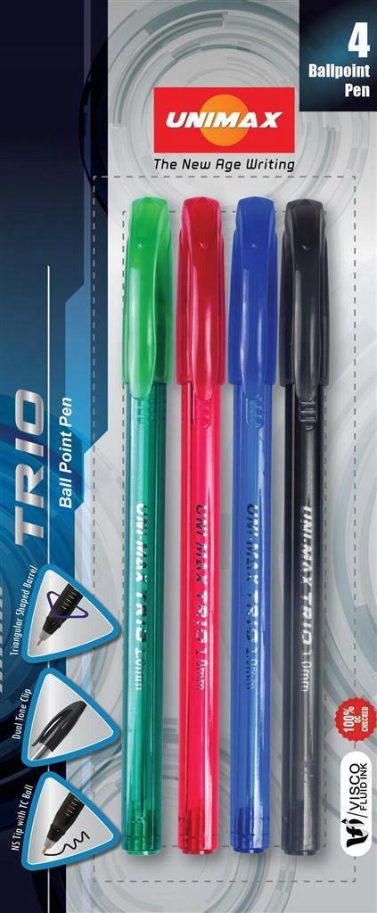 Długopis Trio standard 4 kolory UNI-MAX