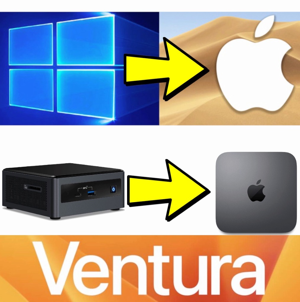 MacOS Sonoma dla Intel NUC 10 Gen hackintosh