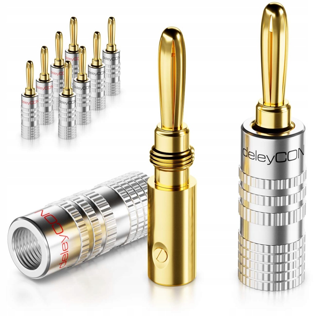 deleyCON wtyki bananowe, pozłacane