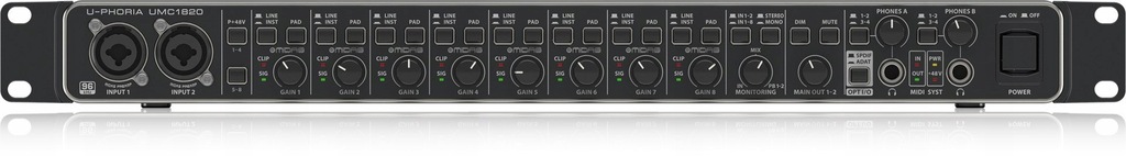 Behringer UMC1820 - Interfejs audio USB