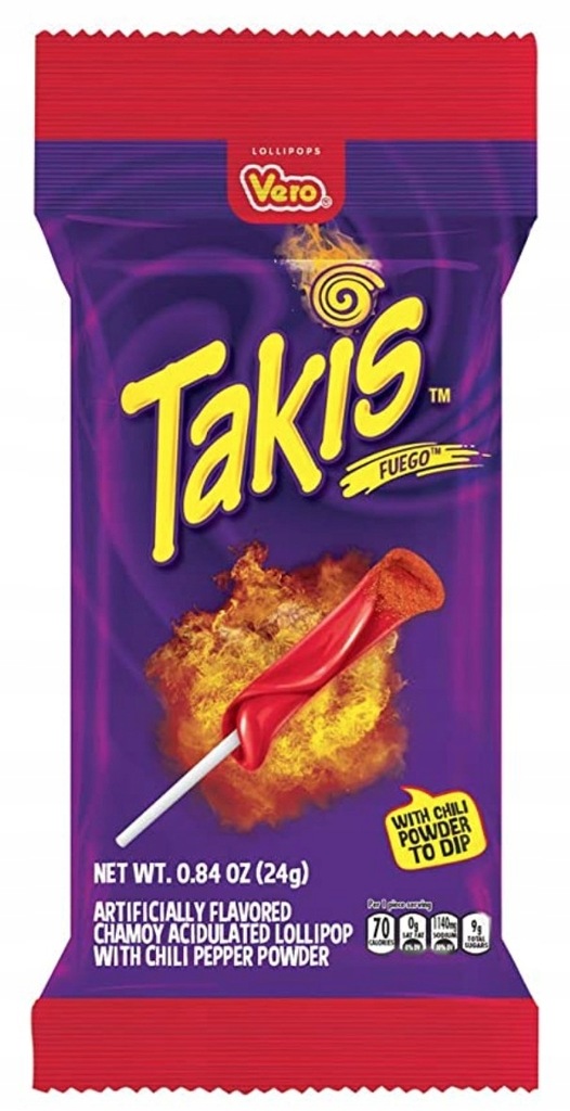 .Vero Takis Fuego Lolipop