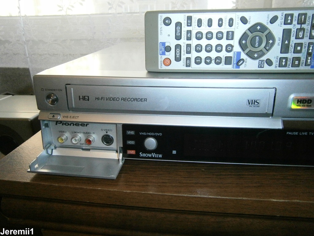 VHS NA DVD/HDD PIONEER COMBO NAGRYWARKA DVRRT602H 7917220434 oficjalne archiwum Allegro