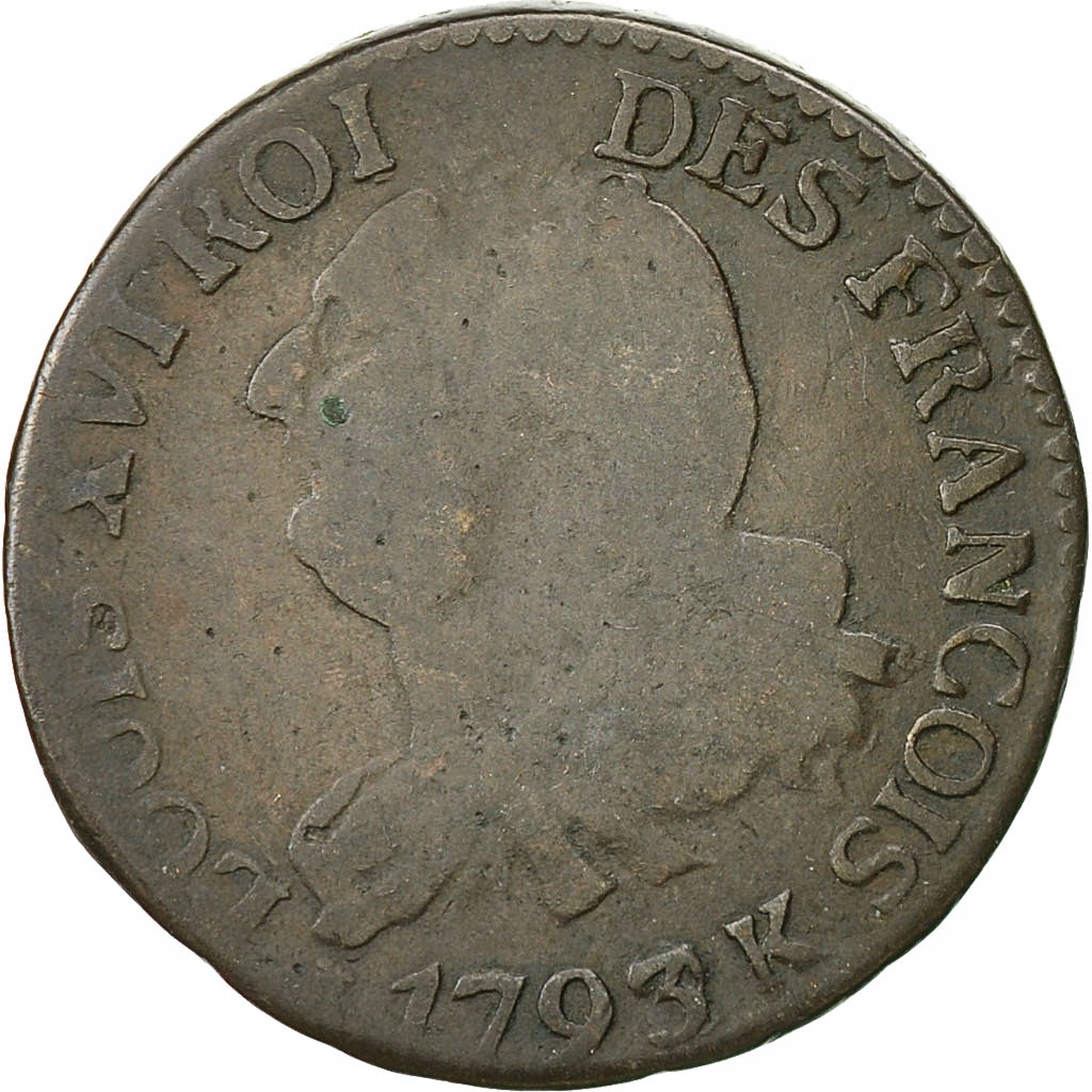 Moneta, Francja, 6 deniers françois, 6 Deniers, 17