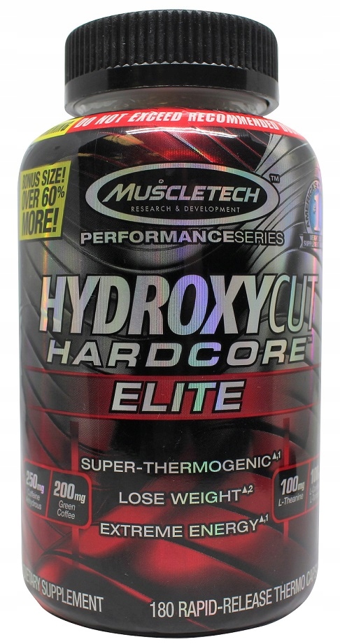 MUSCLE TECH HYDROXYCUT HARDCORE ELITE 180 LEGENDA