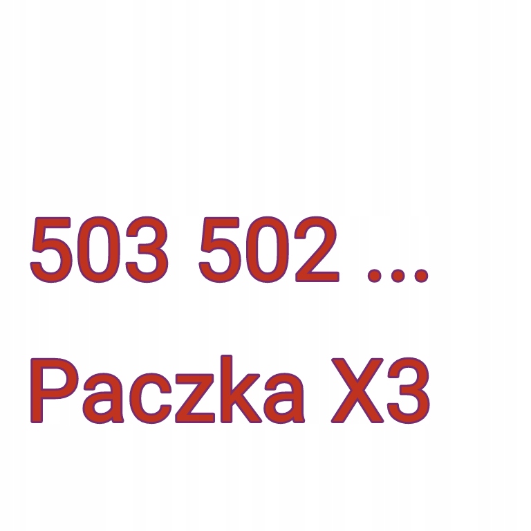 Platynowy Złoty Prosty Numer Prezent Infolinia BCM