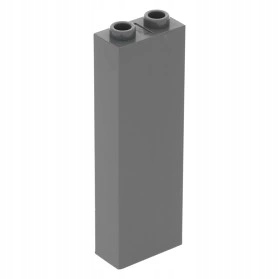 LEGO KLOCEK 1 x 2 x 5 Ciemnoszary / Dark Bluish Gray / DBG 2454 NOWY