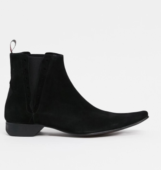 J9. JEFFERY WEST Pino Chelsea Boot In Black Suede