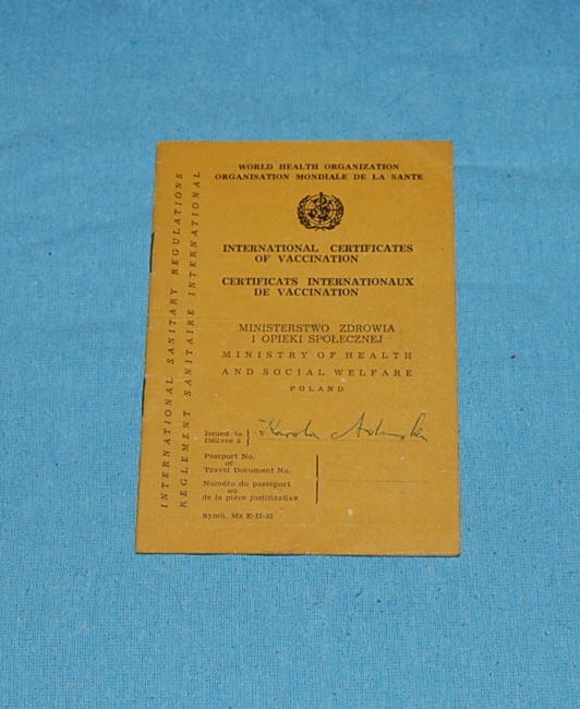 International Certificates of Vaccination 1963