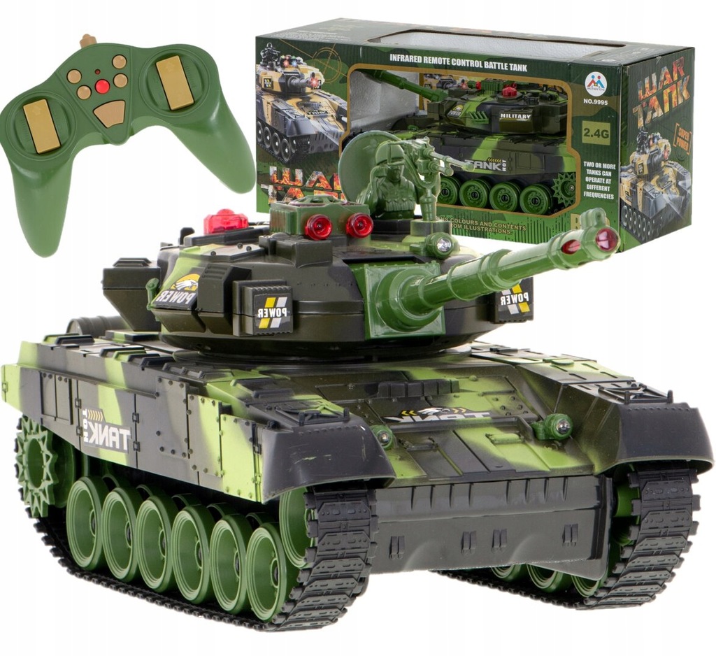 Czołg RC War Tank 9993 efekty świetlne i dźwiękowe