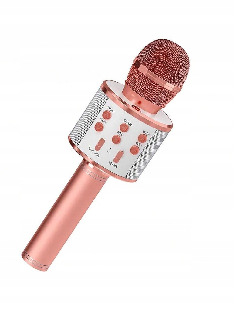 SHEIN RÓŻOWY MIKROFON BEZPRZEWODOWY 92M SC2__