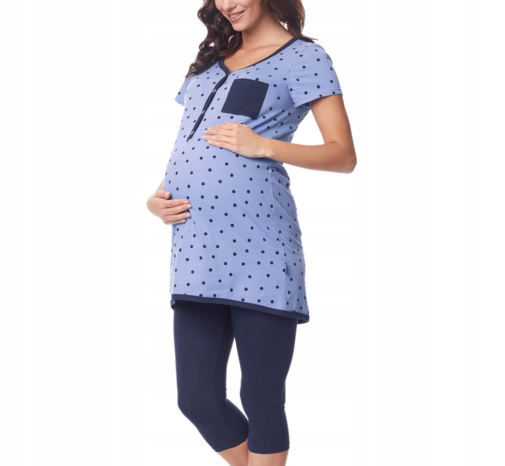 Piżama ciążowa do karmienia bawełna legginsy XL
