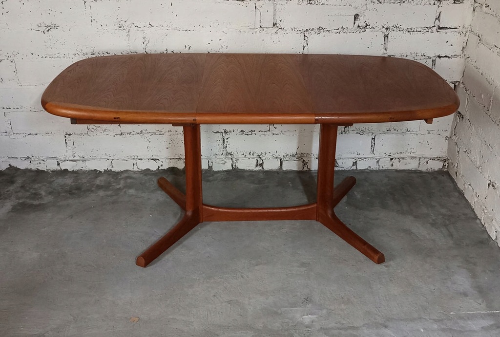 Duński tekowy stół rozkładany Dyrlund lata 60 vintage