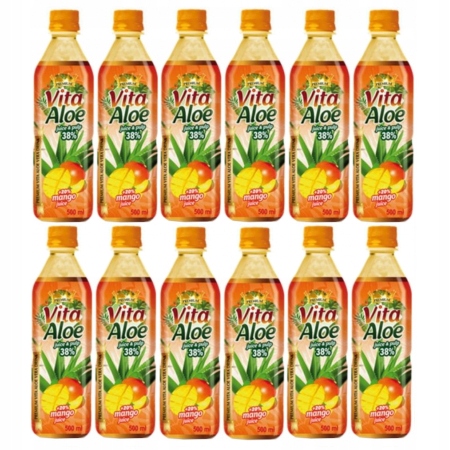 Vita Aloe Napój z aloesem 38% Mango 12 x 500 ml