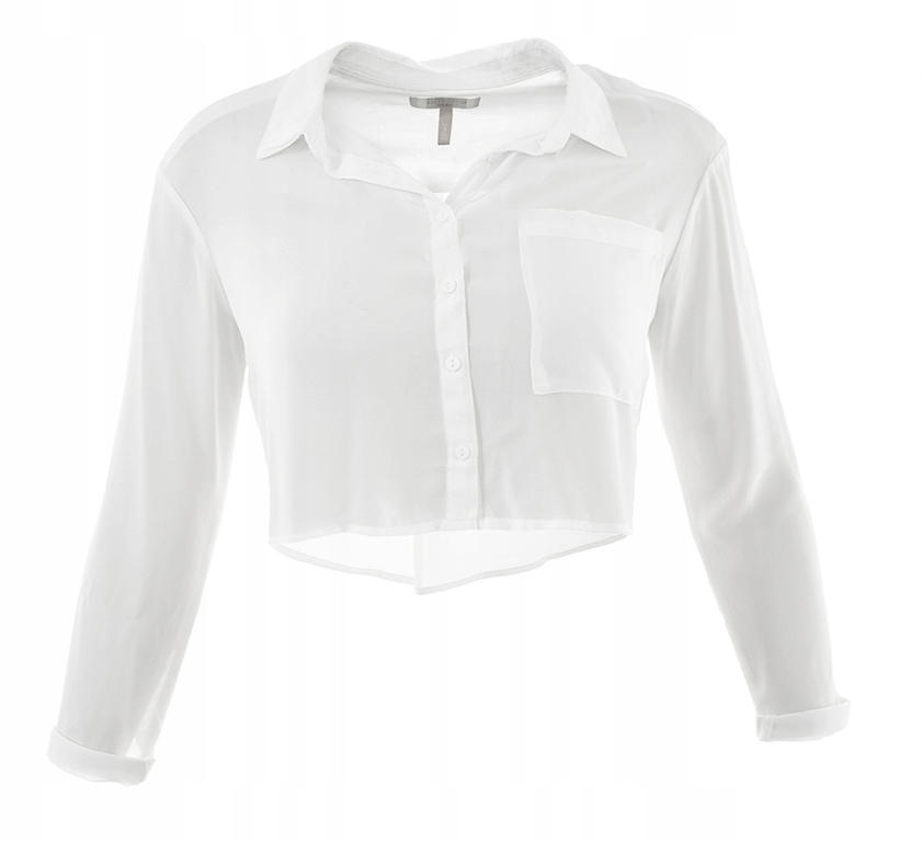 oBZ2015 BERSHKA biała krótka koszula 36