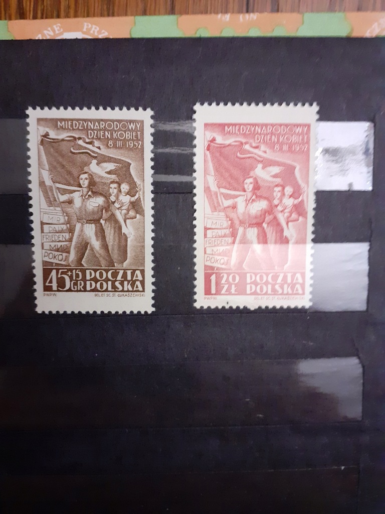Filatelistyka - 1952 - Międzynarodowy Dzień Kobiet