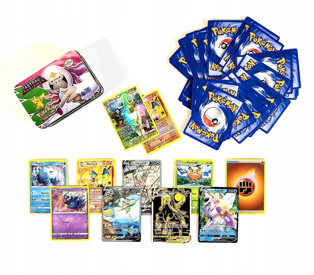 Купить POKEMON ASTRAL RADIANCE 42 КАРТЫ МЕТАЛЛИЧЕСКАЯ КОРОБКА отзывы