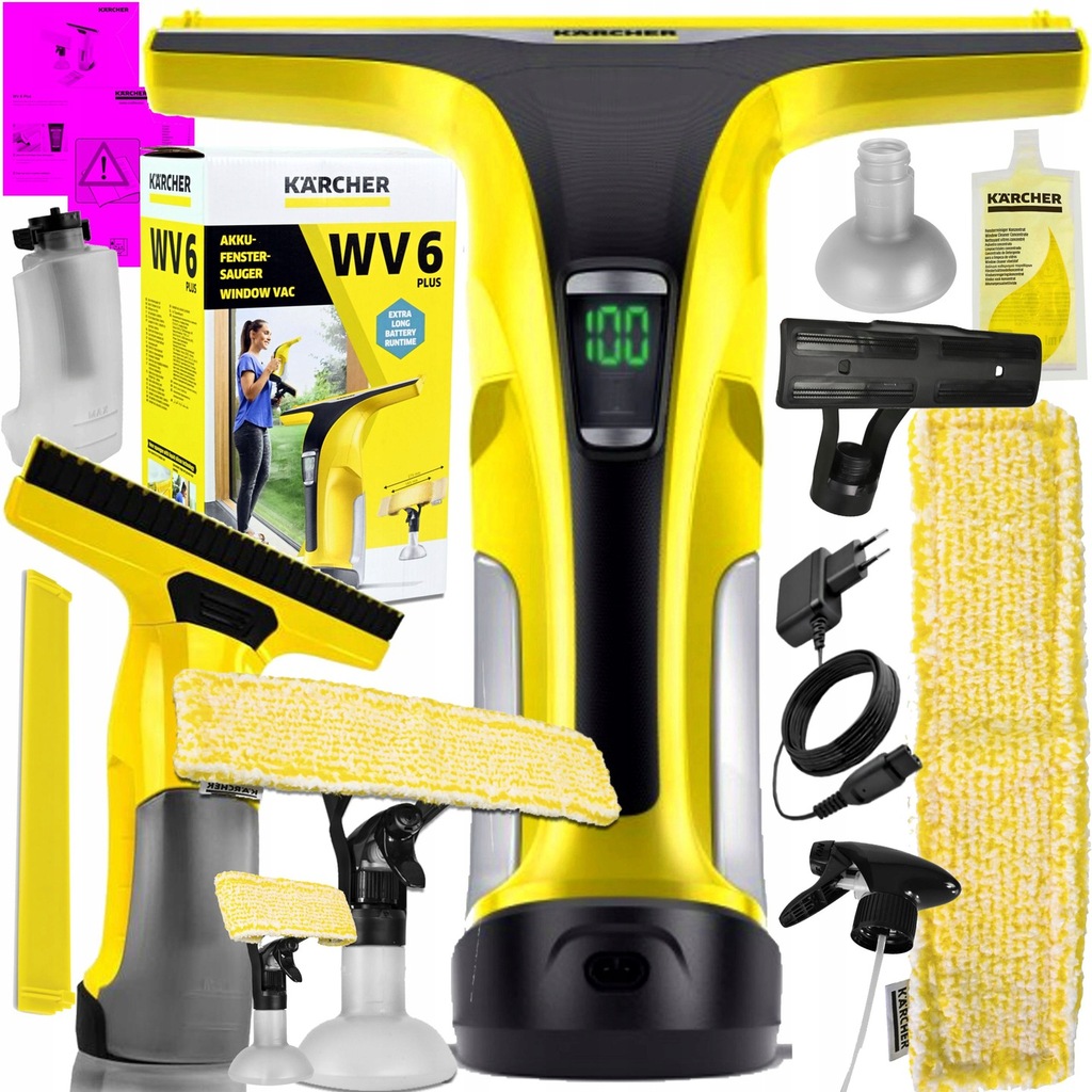 Купить СТЕКОНОМОЙКА KARCHER WV6 PLUS В ПОДАРОК ​​XXL НАБОР: отзывы, фото, характеристики в интерне-магазине Aredi.ru