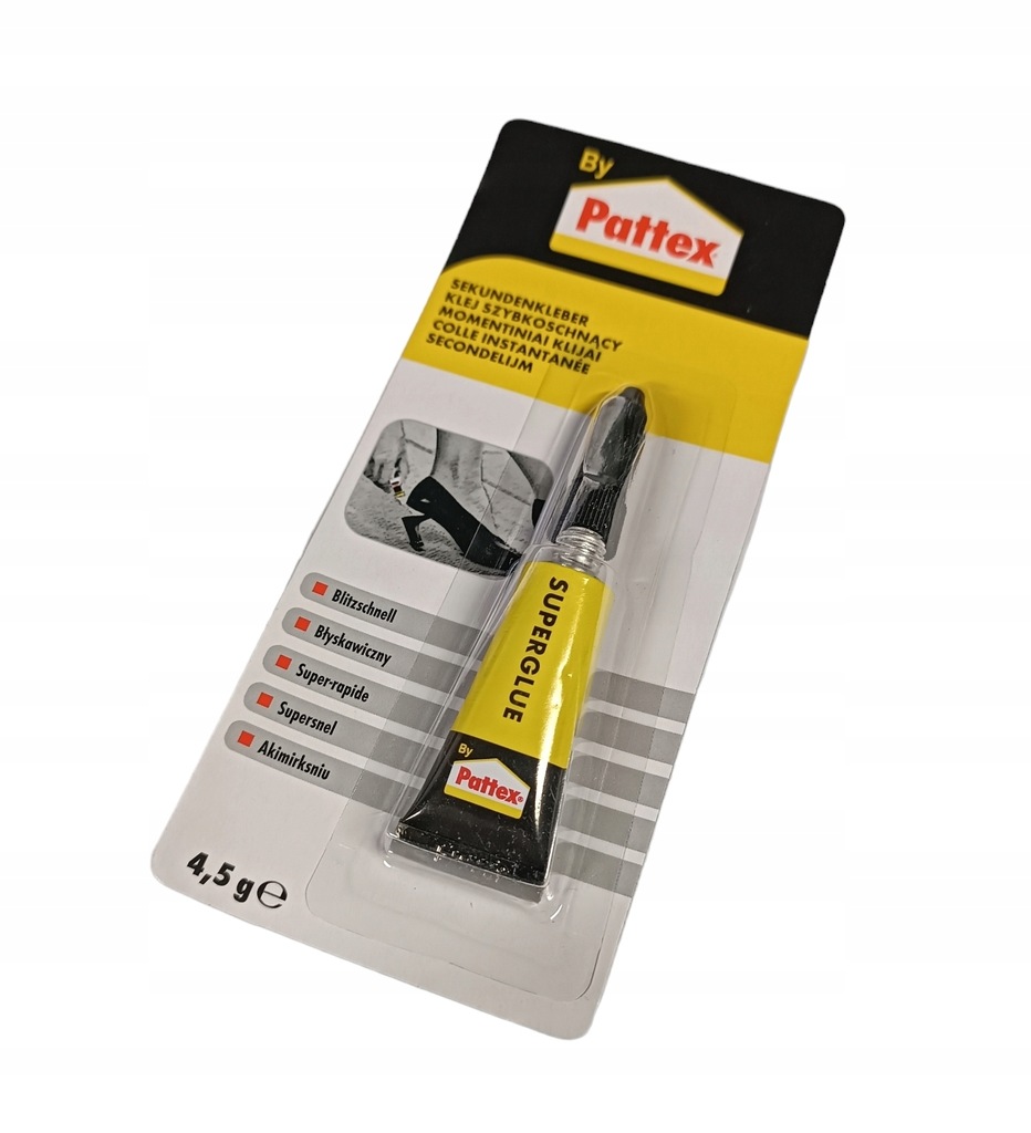 Pattex klej superglue szybkoschnący błyskawiczny 4,5g