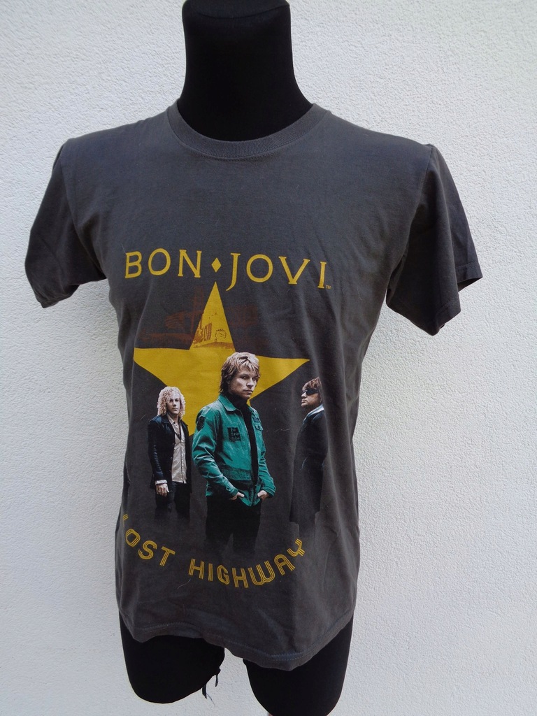 S T-SHIRT KOSZULKA MUZYCZNA BON JOVI ROCK VINTAGE