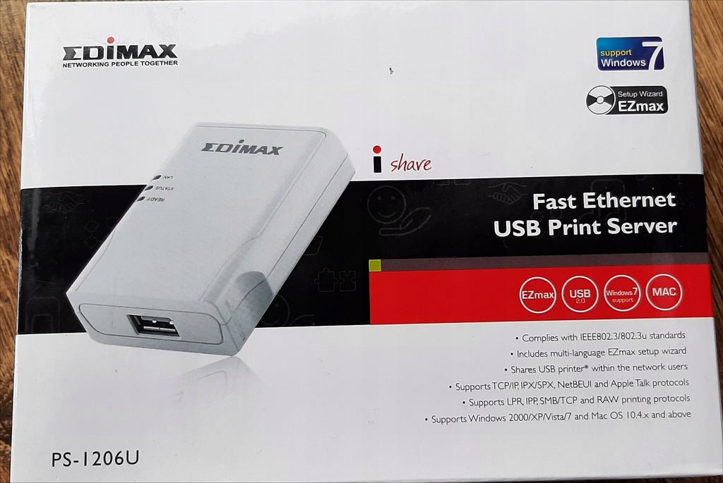 PS-1206U Print Server Edimax USB 2.0