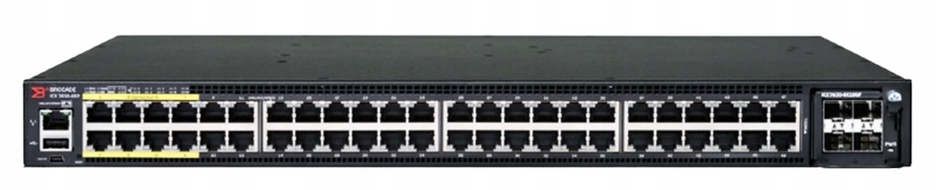 Switch Brocade ICX 7450-48P 48x 1Gbit RJ-45, 4x 10GbE SFP+ 1x 1000W
