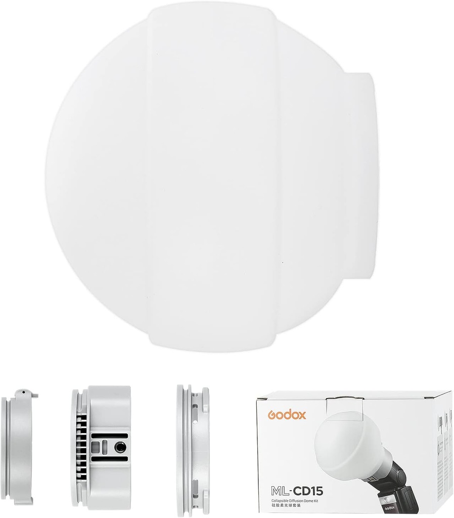 Godox ML-CD15 dyfuzor kopułowy z adapterami, softbox kulisty do lamp