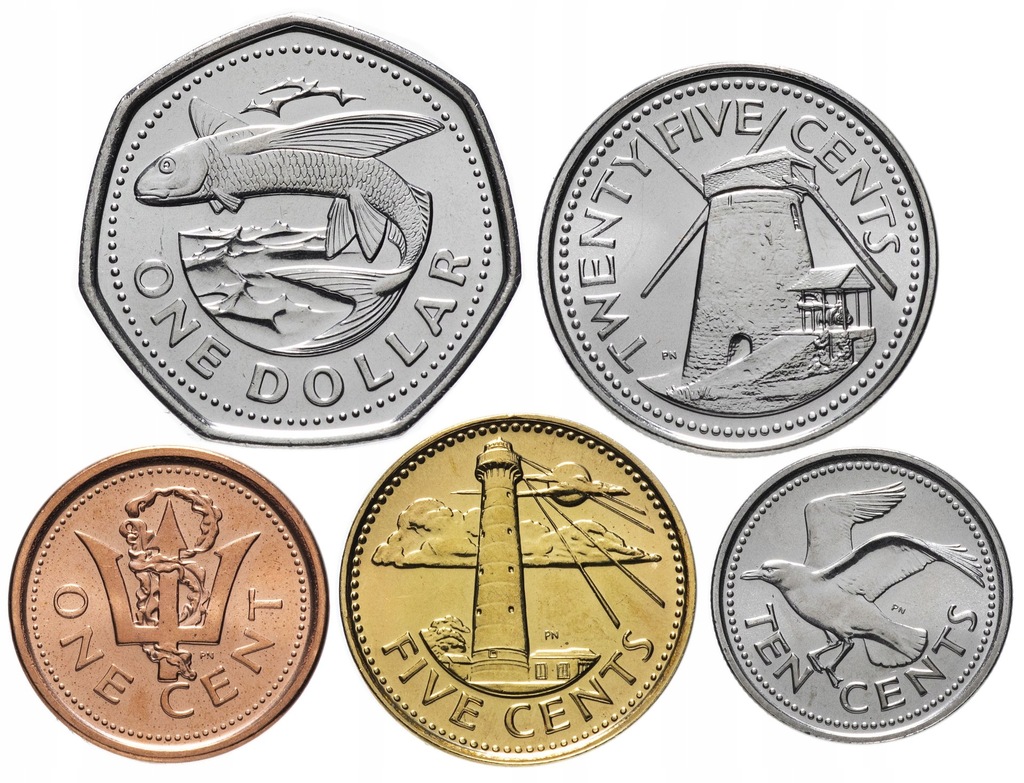 Barbados - zestaw 5 monet