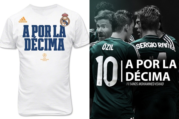 Adidas Real Madrid **A POR LA DECIMA** roz.XL