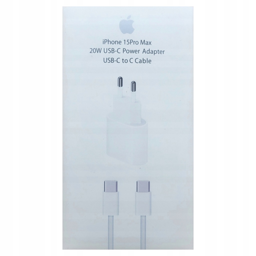 ORYGINALNA ŁADOWARKA i KABEL 60W APPLE IPHONE 15 PRO MAX