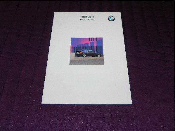 BMW E34 E31 E32 seria 3 5 7 8 M3 M5 cennik 3/1994