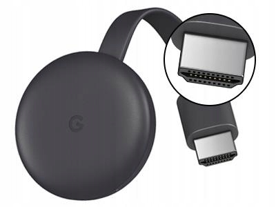 Google Chromecast 3 Przystawka Smart TV Wi-Fi FHD