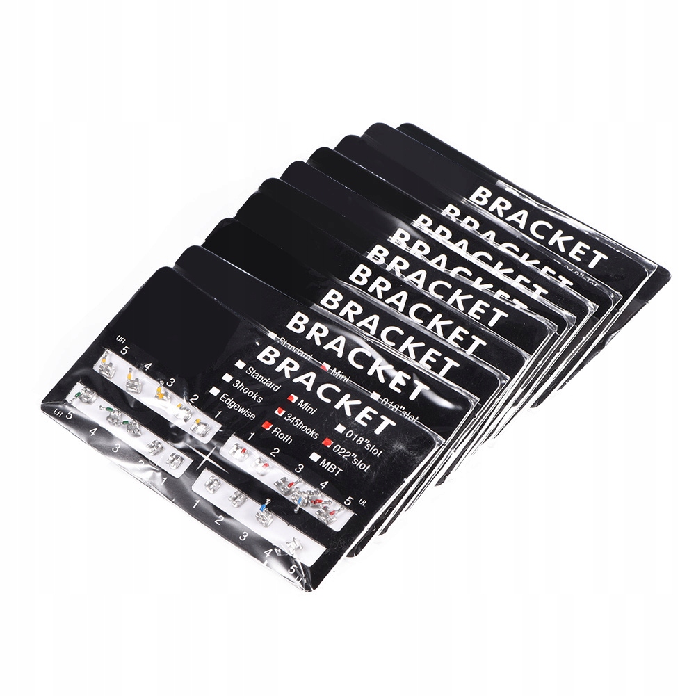 10 paczek metalowe zęby dentystyczne ortodoncja