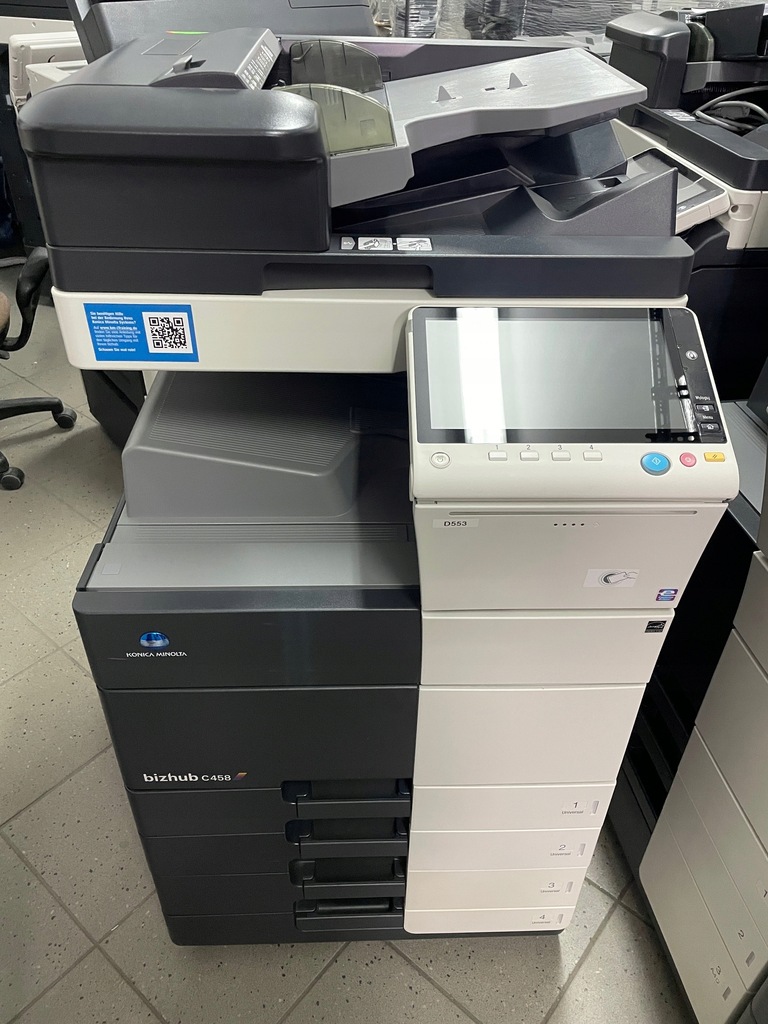 Kserokopiarka Konica Minolta Bizhub C458, C558 kolorowy