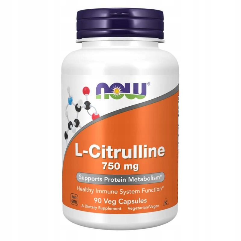 L-Citrulline - L-Cytrulina 750 mg 90 kaps. NOW Foo