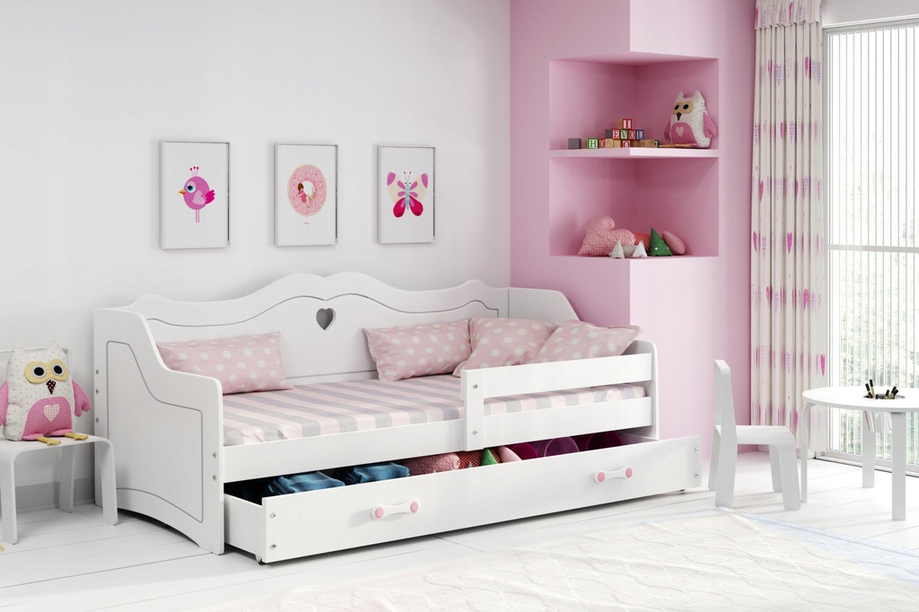 Купить LILI детская кровать 160х80 Юлия белый +матрас: отзывы, фото, характеристики в интерне-магазине Aredi.ru