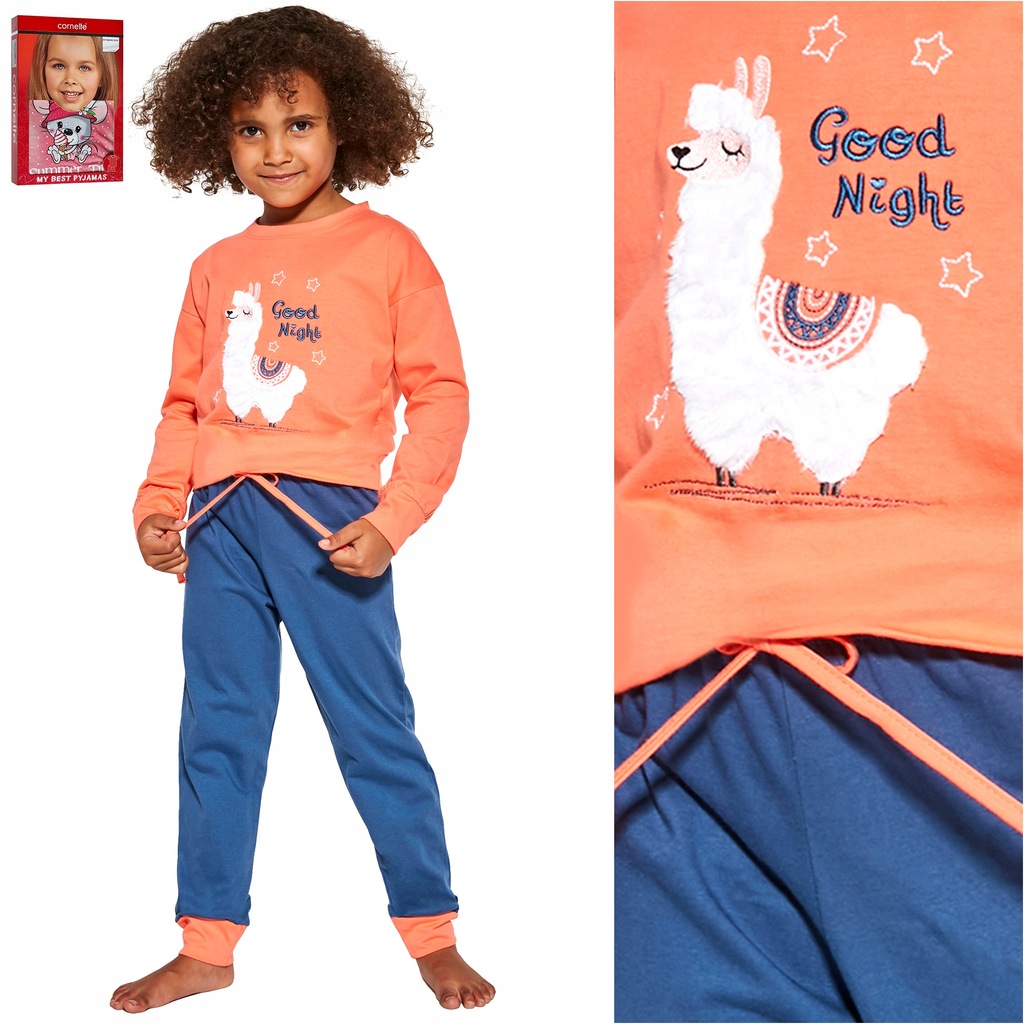 Cornette 469/144 Good night piżama dziew. 110-116