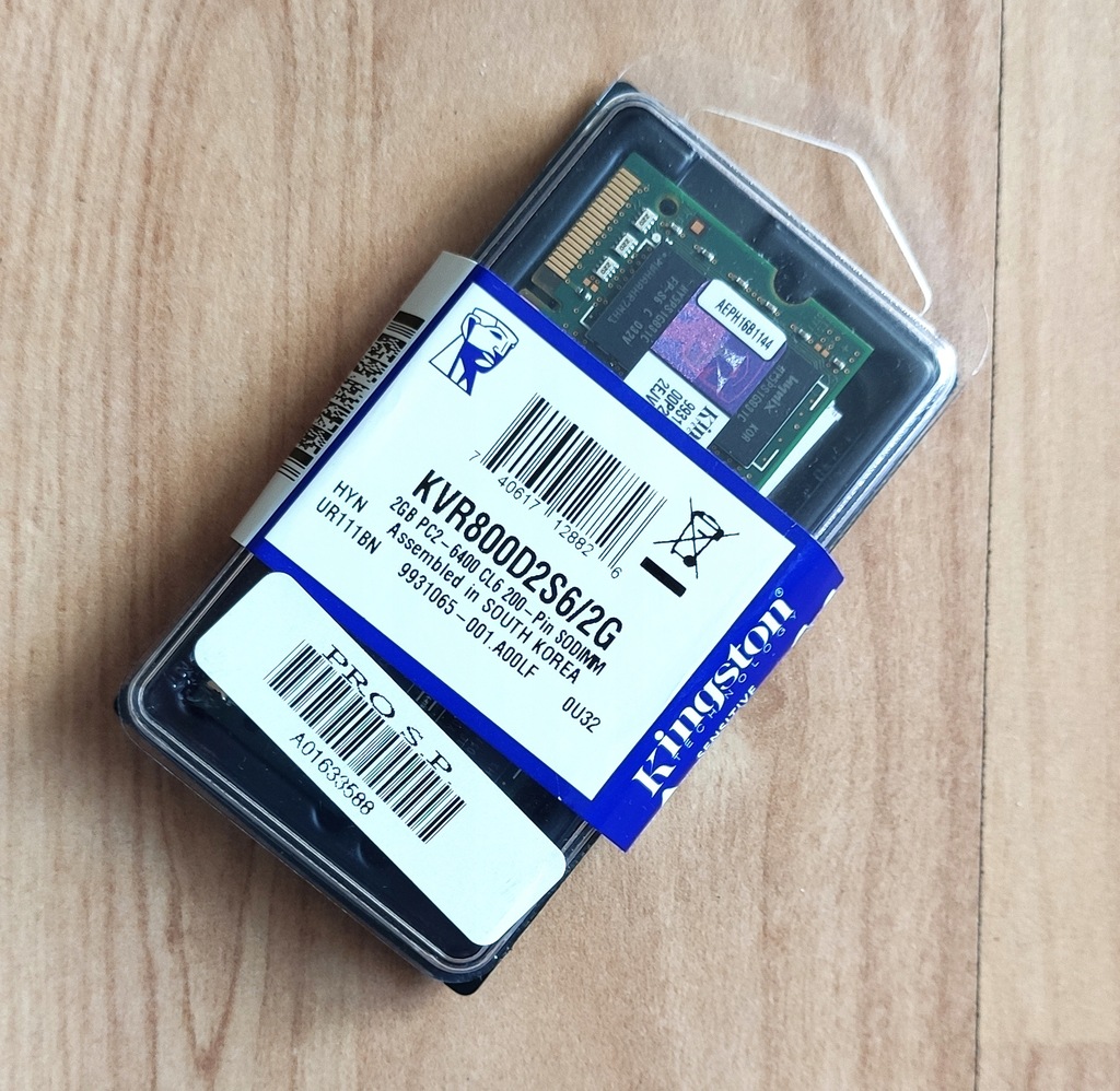 Pamięć RAM Kingston 2GB DDR2 800MHz CL6 SO-DIMM